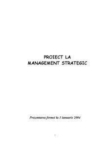 Management Strategic - Pagina 1