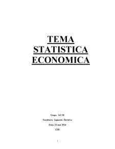 Temă finală statistică economică - Pagina 1