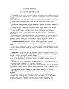 Curente literare - limba și literatura română - Pagina 1