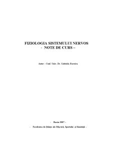 Fiziologia Sistemului Nervos - Pagina 1