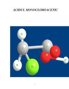 Acidul Monocloracetic - Pagina 1