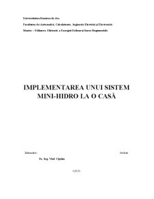 Implementare Mini-Hidro - Pagina 2