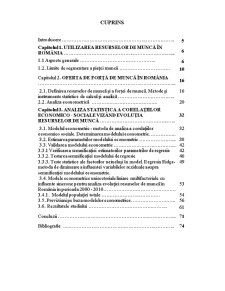Utilizarea Resurselor de Muncă în România Prin prisma Modelelor Econometrice - Pagina 2