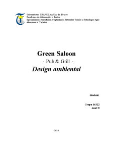 Design Ambiental Pub-ul Green Saloon - Pagina 1