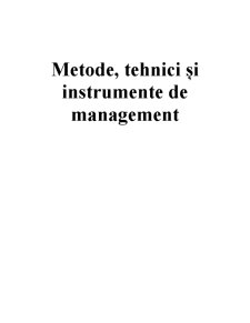 Metode, Tehnici și Instrumente de Management - Pagina 2