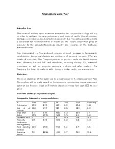 Financial and Economic Analysis of Acer - Pagina 2