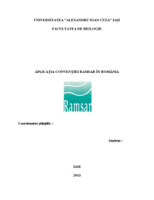 Aplicația Convenției Ramsar în România - Pagina 1