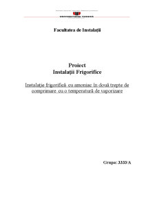 Instalații Frigorifice - Pagina 1
