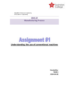 Understanding the use of conventional machines - Pagina 1