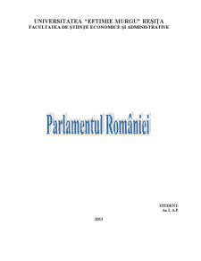 Parlamentul României - Pagina 1