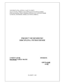Calculul Tehnologic al Unui Reactor Izoterm pentru Fabricarea Stirenului prin Dehidrogenarea Etilbenzenului - Pagina 1
