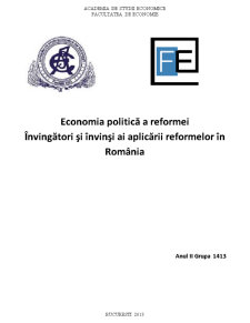 Economia Politică a Reformei - Pagina 1