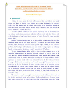 Women's Human Rights and Problems - Pagina 3