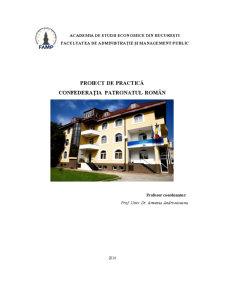 Proiect de practică - confederația patronatul român - Pagina 1