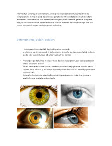 Determinismul Genetic al Culorii Ochilor - Pagina 5