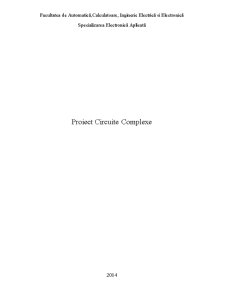 Circuite Complexe - Pagina 1