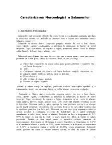 Caracterizarea Merceologică a Salamurilor - Pagina 1