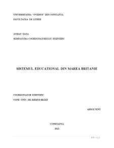 Education System în UK - Pagina 2