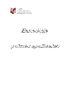 Merceologia Produselor Agroalimentare - Pagina 1