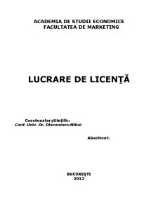 Plan de Marketing privind Dezvoltarea Eurocor pe Piața Românească - Pagina 1