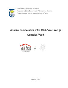 Analiza Comparativă între Club Vila Bran și Complex Wolf - Pagina 1