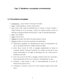 Planul de Organizare al Teambuilding-ului Grup Renault Technologie Roumanie - Pagina 5