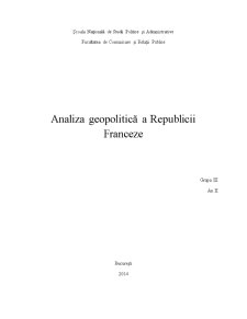 Analiza Geopolitică a Republicii Franceze - Pagina 2