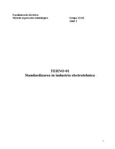Standardizarea în industria electrotehnică - Pagina 1