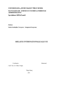Relații internaționale ale UE - Pagina 1
