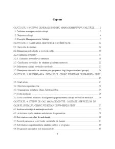 Managementul Calitatii Serviciilor în Cadrul Spitalul Clinic Județean de Urgență Sibiu - Pagina 1