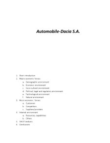 Automobile-Dacia SA - Pagina 1