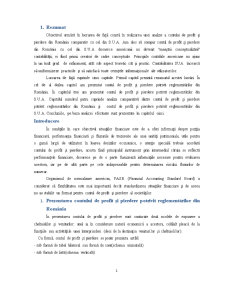 Studiu comparativ privind contul de profit și pierdere din SUA și contul de profit și pierdere din România - Pagina 1