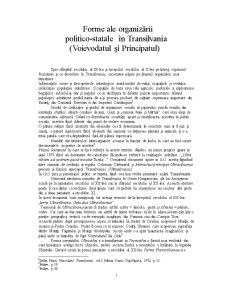 Forme de Organizare ale Transilvaniei - Pagina 1