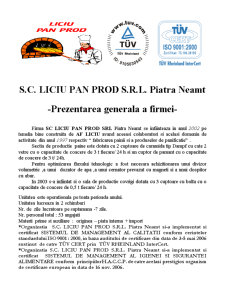 Structuri Industriale Competitive - SC Liciu Pan SRL - Pagina 4
