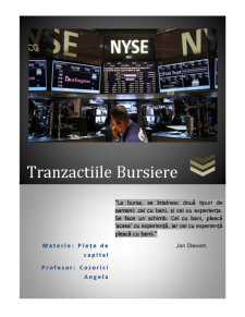 Tranzacțiile Bursiere - Pagina 1