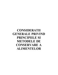Considerații generale privind metodele de conservare - Pagina 1