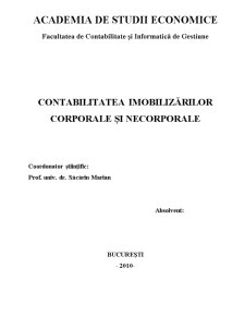 Contabilitatea Imobilizărilor Corporale și Necorporale - Pagina 1