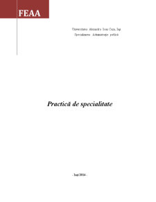 Practică de specialitate - organizarea și funcționarea instituției prefectului Județului Iași - Pagina 1