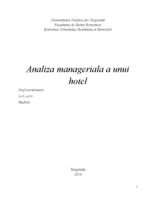 Analiza managerială a unui hotel - Ramada Majestic - Pagina 1