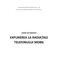 Expunerea la Radiațiile Telefonului Mobil - Pagina 1