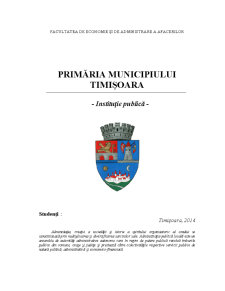 Primăria Municipiului Timișoara - Pagina 1