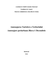 Amenajarea turistică a teritoriului - amenajare periurbană Jilava - 1 Decembrie - Pagina 1
