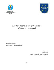 Efectele Negative ale Globalizării - Comerțul cu Droguri - Pagina 1