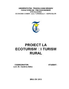 Perspective în Dezvoltarea Ecoturismului în Delta Dunării - Pagina 1