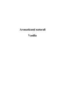 Aromatizanți naturali - vanilia - Pagina 1