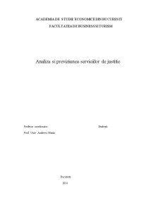 Analiza și previziunea serviciilor de justiție - Pagina 1