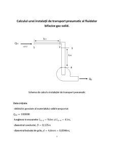 Calculul unei Instalații de Transport Pneumatic al Fluidelor Bifazice gaz-solid - Pagina 3