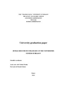 Human resources strategies of the universities system of Brașov - Pagina 2
