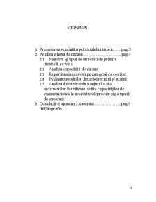 Analiza nivelului de dezvoltare al ofertei de cazare în Județul Maramureș - Pagina 2