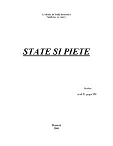 State și piețe - Pagina 1